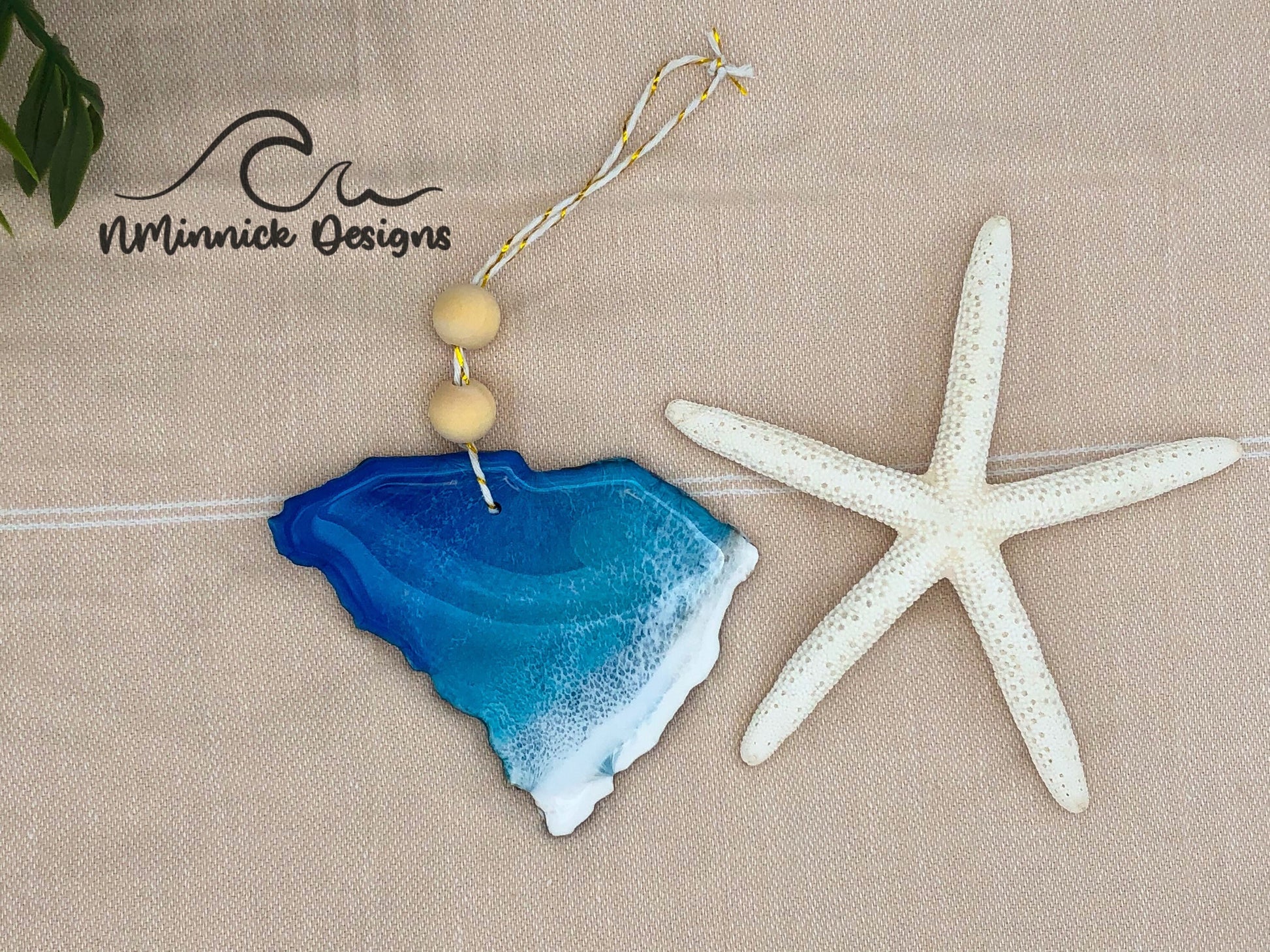 South Carolina Beach Christmas Ornament