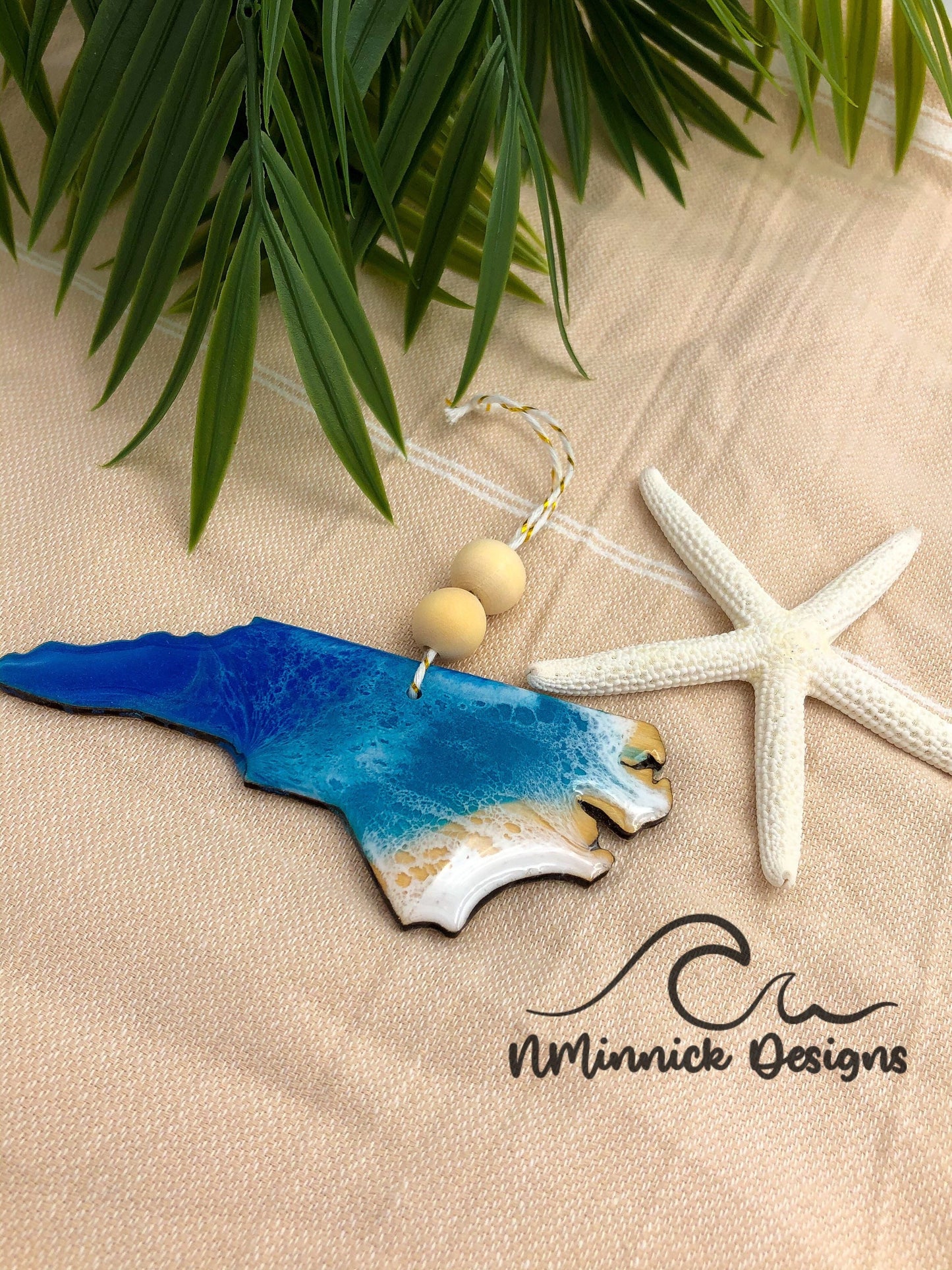 North Carolina Beach Christmas Ornament