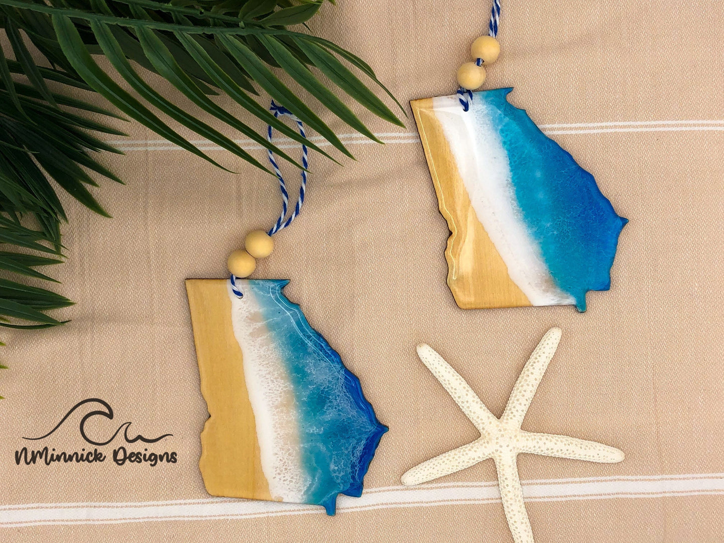 Georgia Beach Christmas Ornament