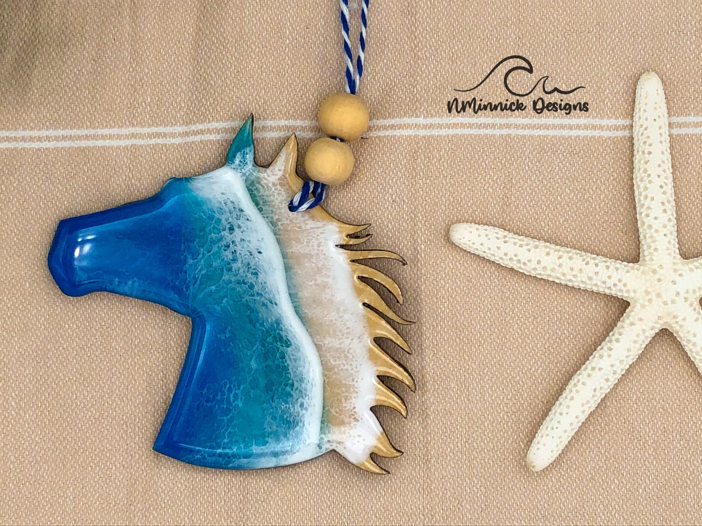 Outer Banks Wild Horse Beach Ornament