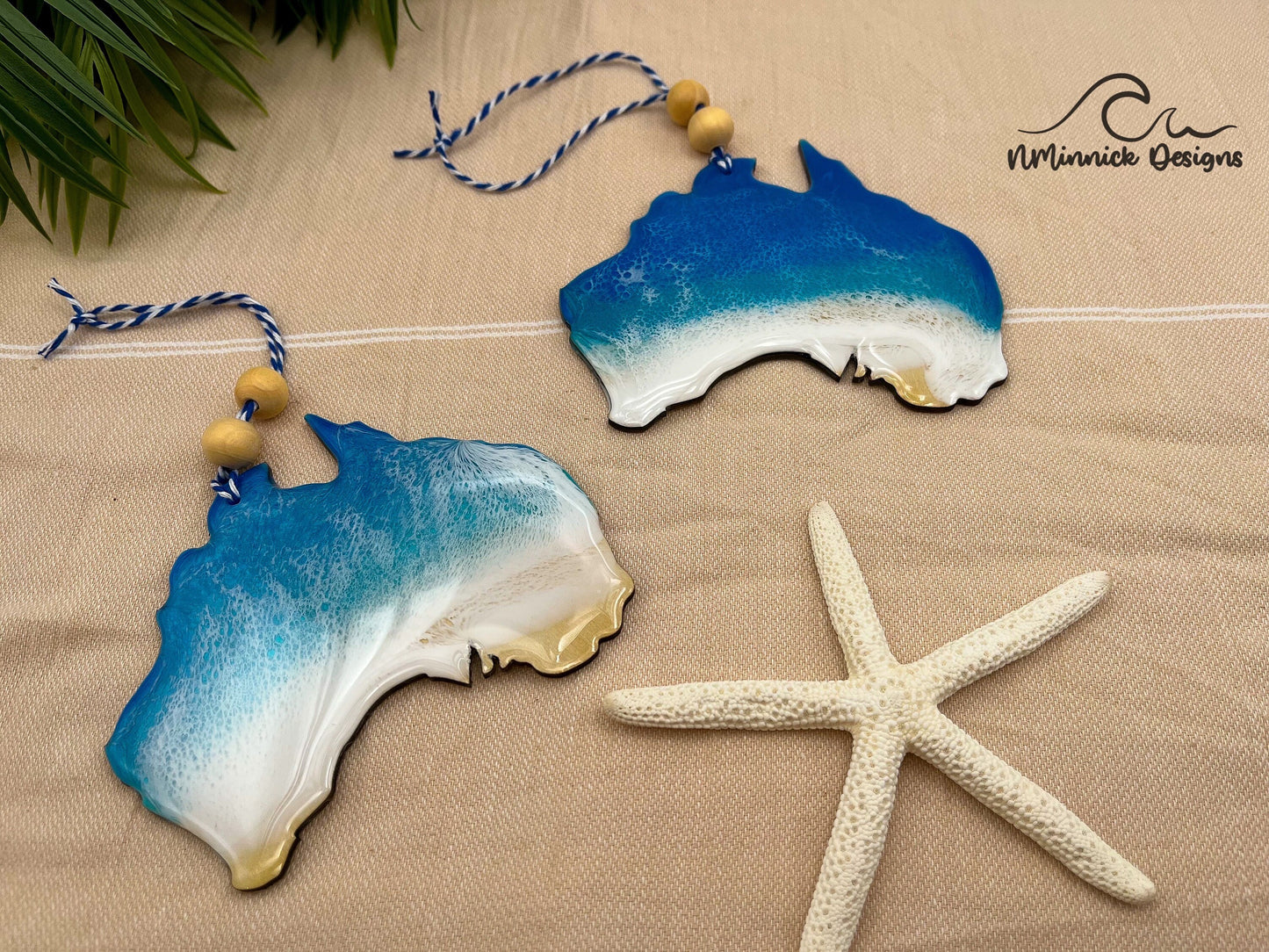 Australia Beach Christmas Ornament