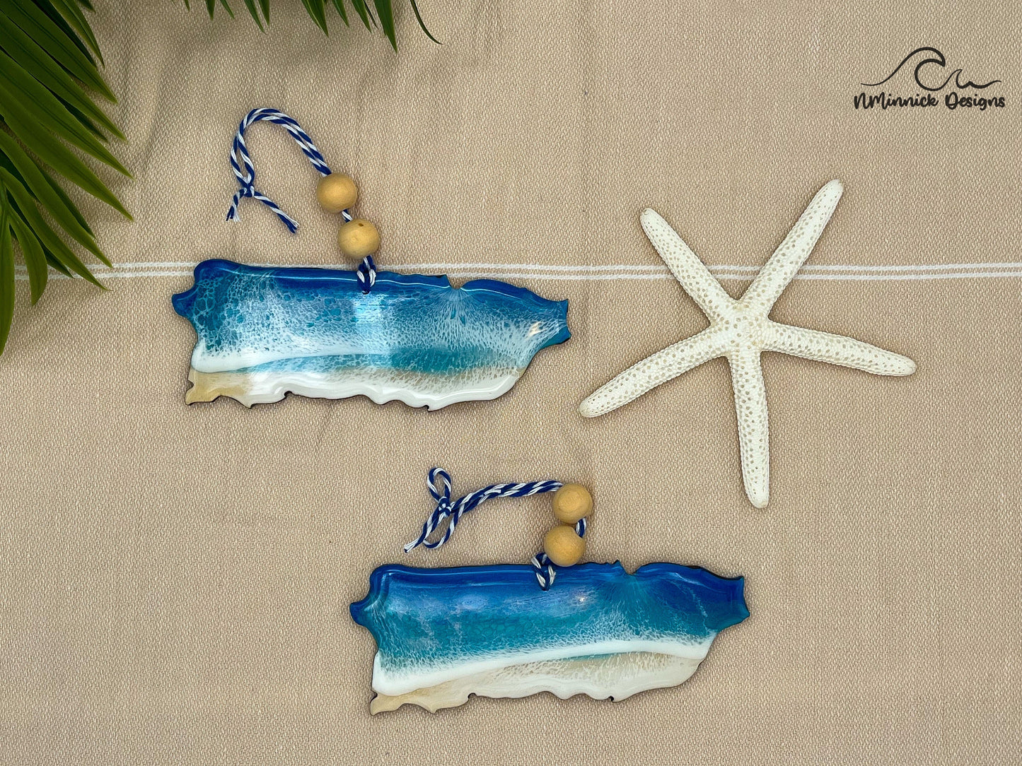 Puerto Rico Beach Christmas Ornament