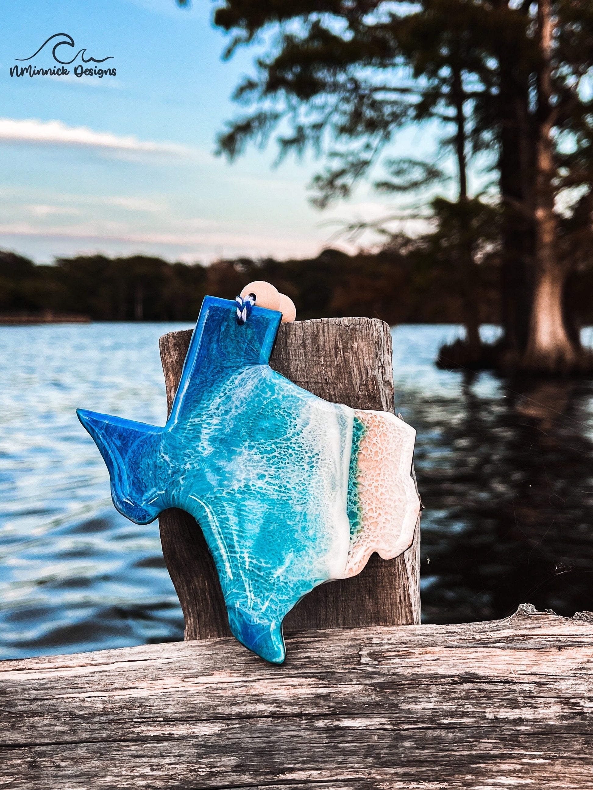 Texas Beach Christmas Ornament