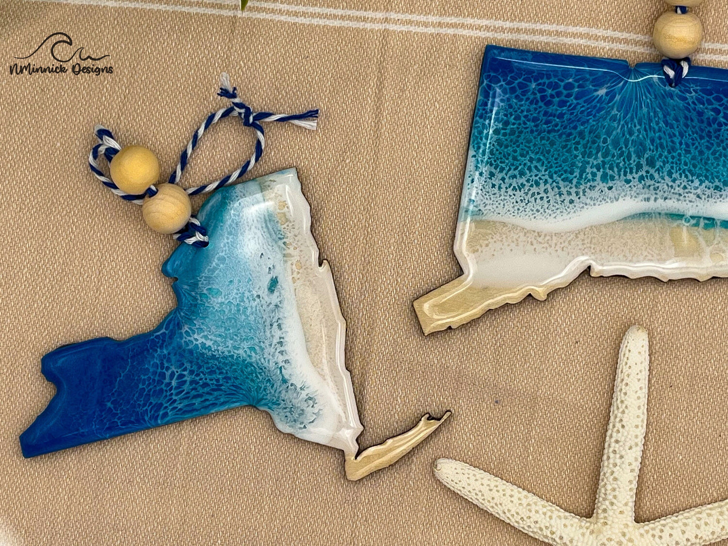 New York Beach Christmas Ornament