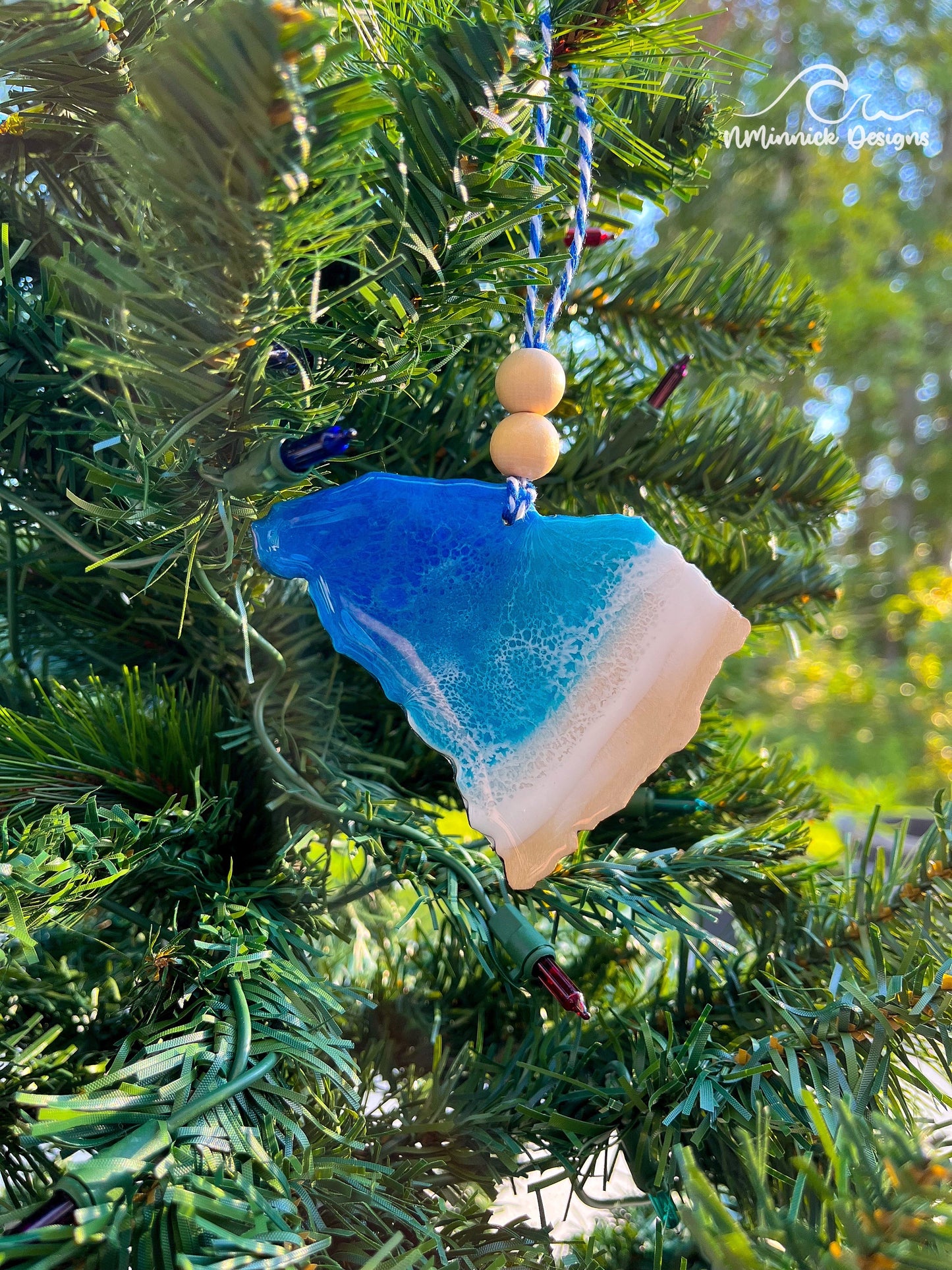 South Carolina Beach Christmas Ornament