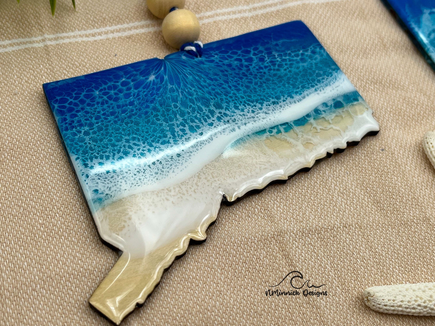 Connecticut Beach Christmas Ornament