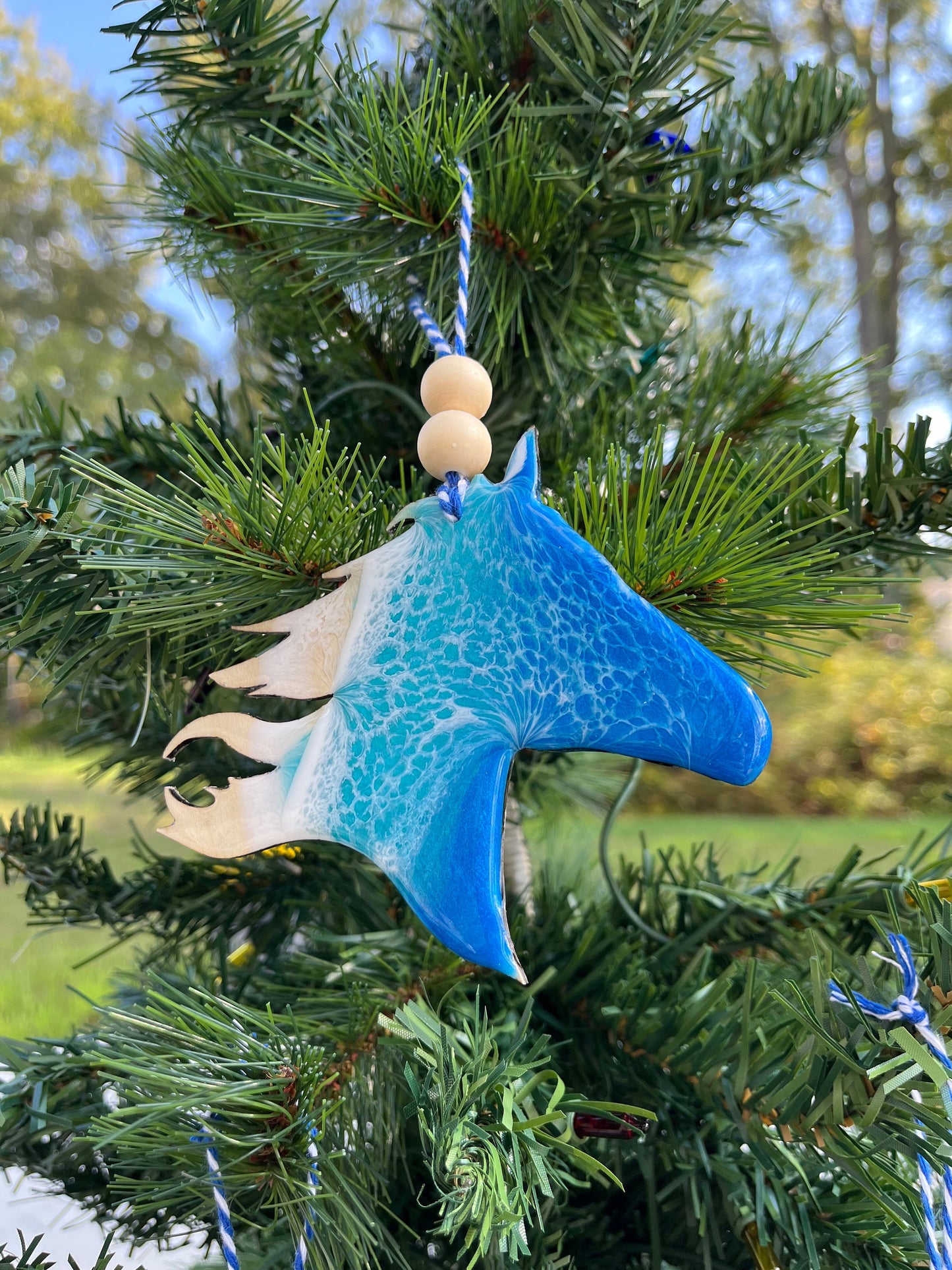 Outer Banks Wild Horse Beach Ornament