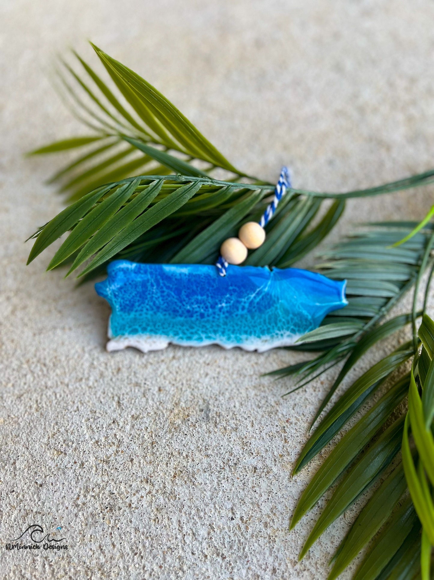 Puerto Rico Beach Christmas Ornament