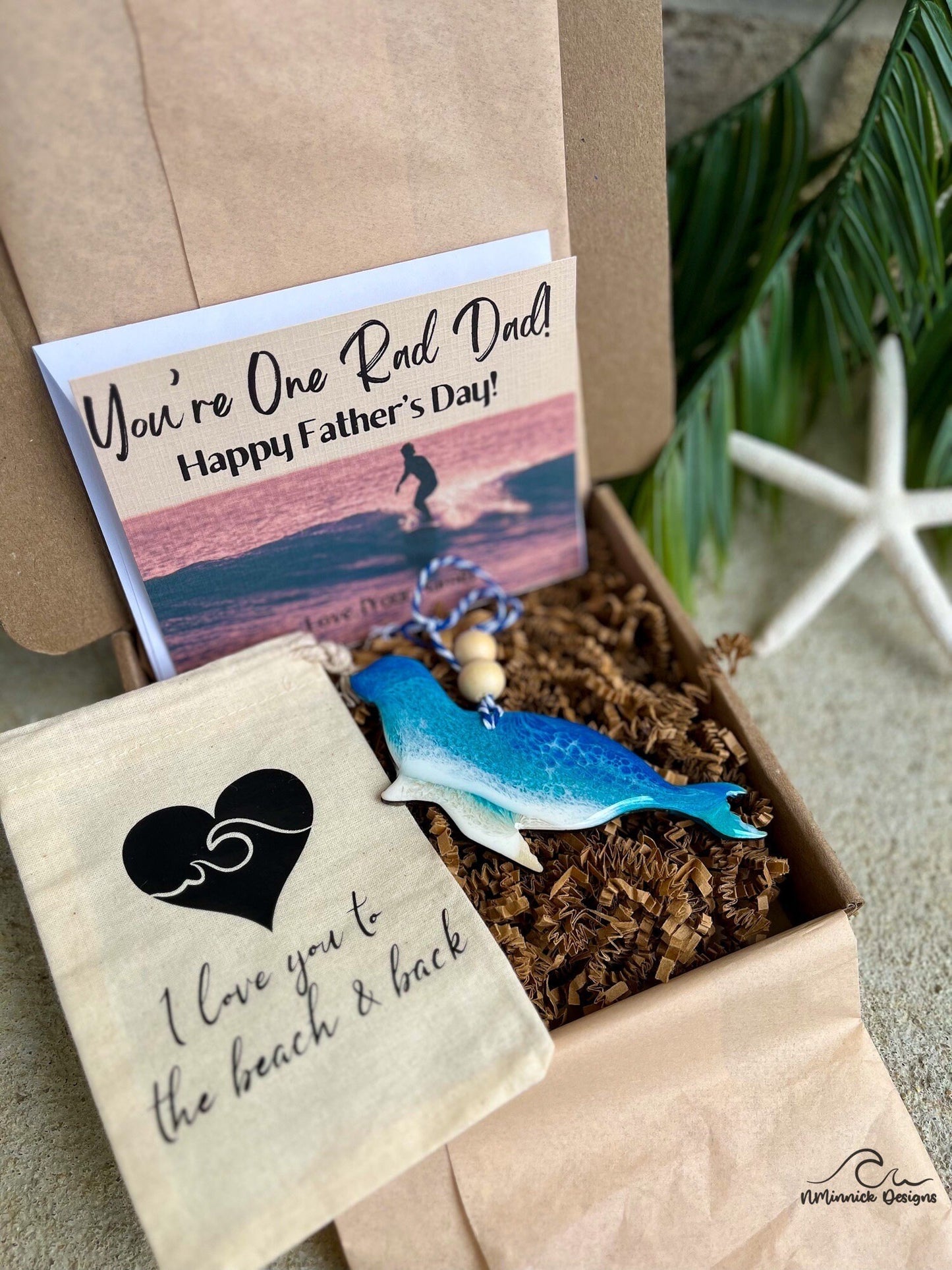 Seal Ornament Gift Box with Keepsake Gift Bag and Custom Card
