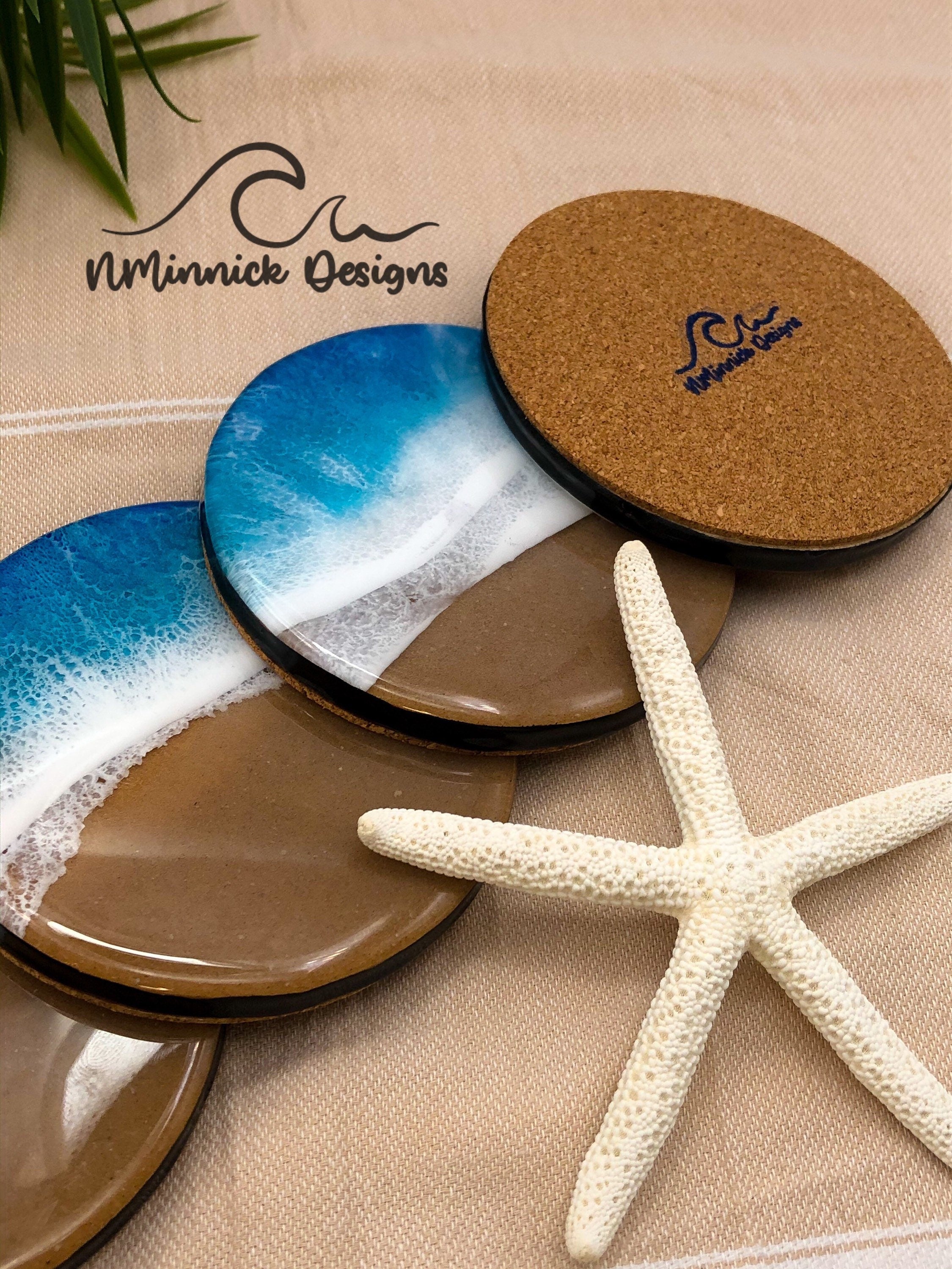 Tropical drink best sale coasters