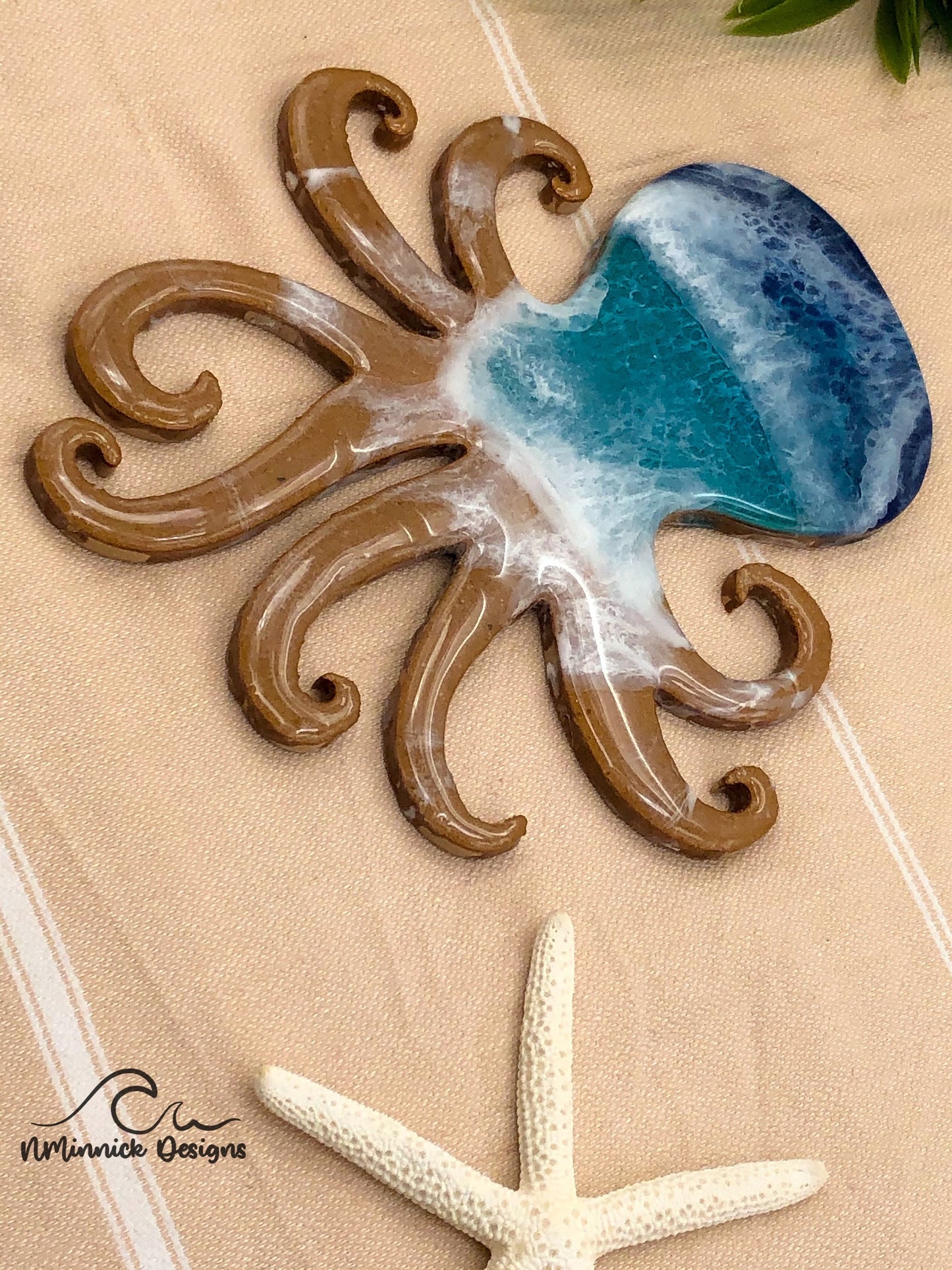 Octopus Wall Art, Nautical Wall Art, Beach Decor, Coastal Decor, Sea Life Art, Under the Sea