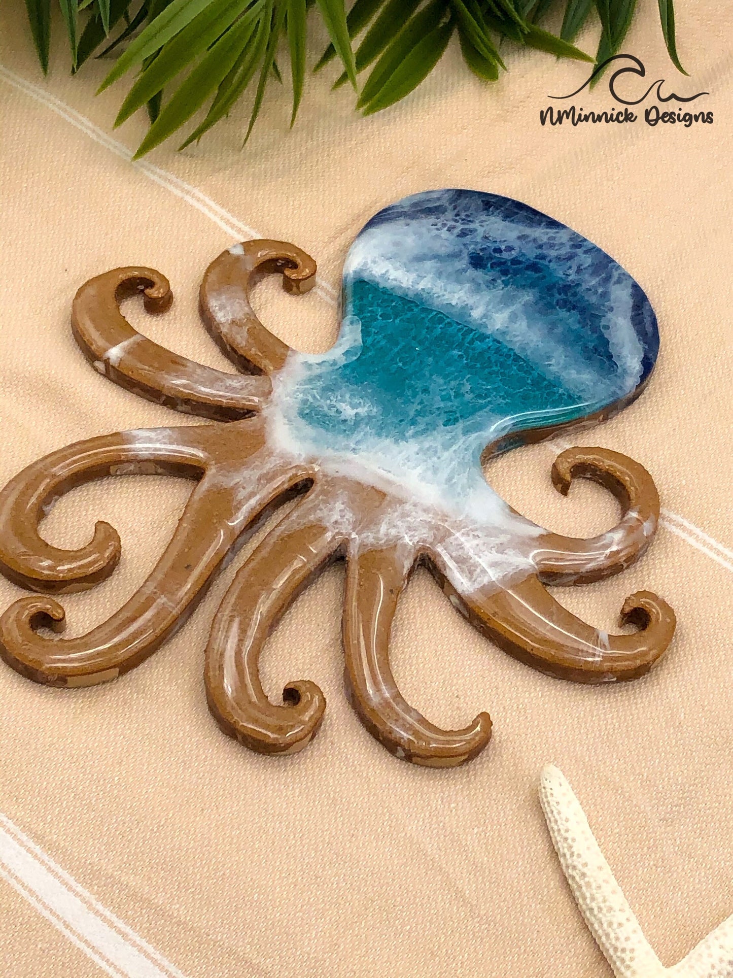 Octopus Wall Art, Nautical Wall Art, Beach Decor, Coastal Decor, Sea Life Art, Under the Sea