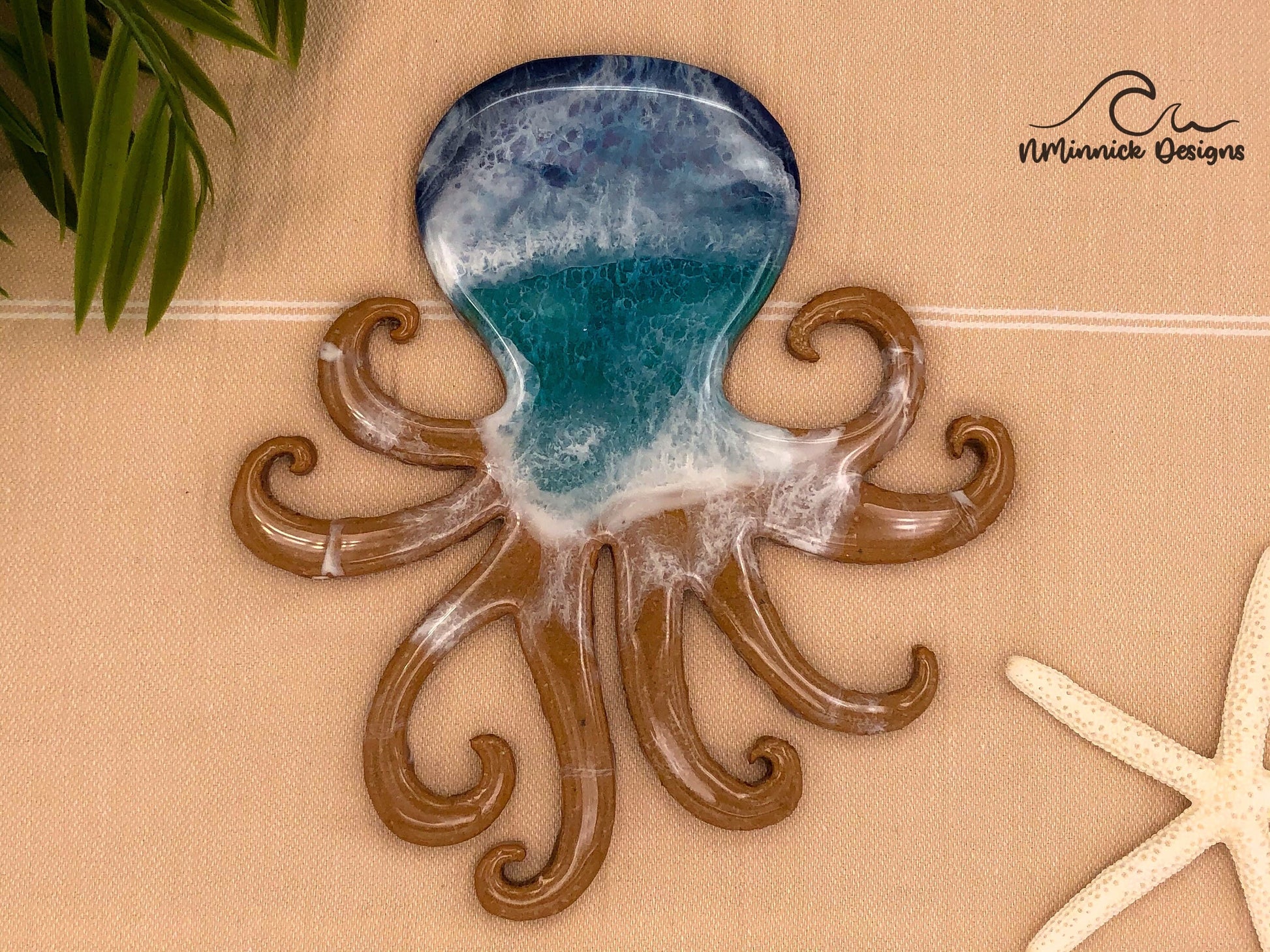 Octopus Wall Art, Nautical Wall Art, Beach Decor, Coastal Decor, Sea Life Art, Under the Sea